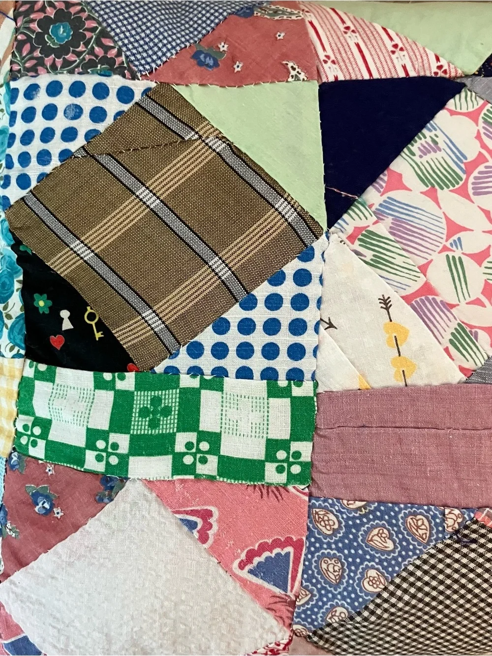 VTG Hand Pieced Scrap Crazy Patchwork Throw  Pillows Primitive Farmhouse Cottage
